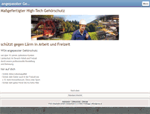 Tablet Screenshot of angepasster-gehoerschutz.com